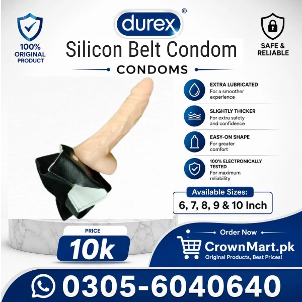 8.9 Inch Silicon Curved Belt Condom In Pakistan