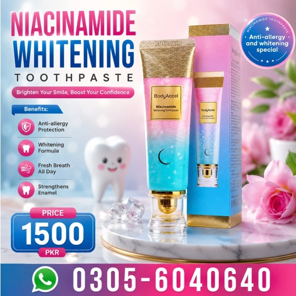 BodyAccel Niacinamide Whitening Toothpaste