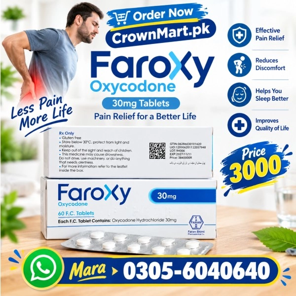 Faroxy 30mg Oxycodone Tablet In Pakistan