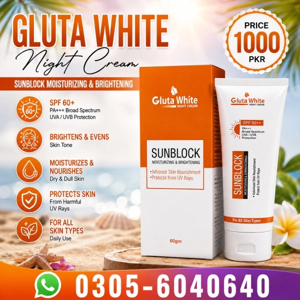 Gluta White Sunblock In Pakistan
